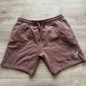 PRICE FIRM- Men’s Size M- BRAND NEW WITHOUT TAGS- Gymshark Fleece shorts- brown